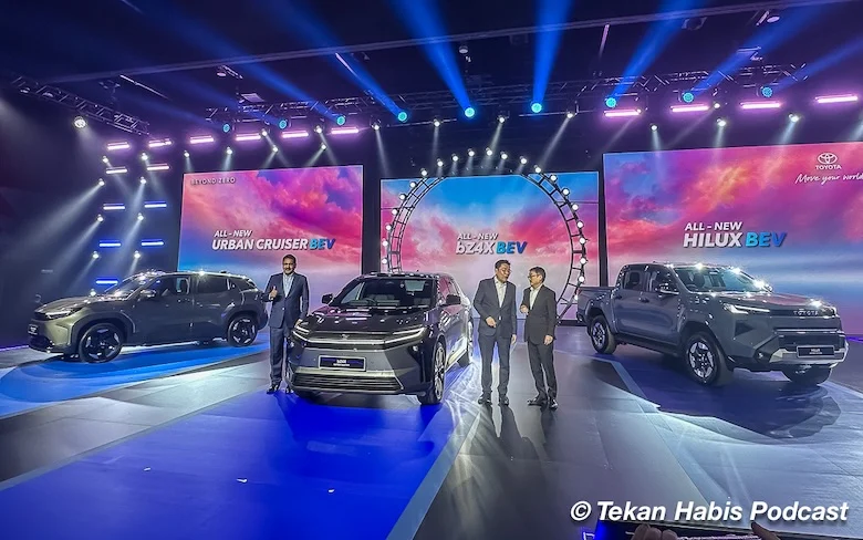 2026 TOYOTA bZ4X, URBAN CRUISER & HILUX BEV TIBA DI MALAYSIA