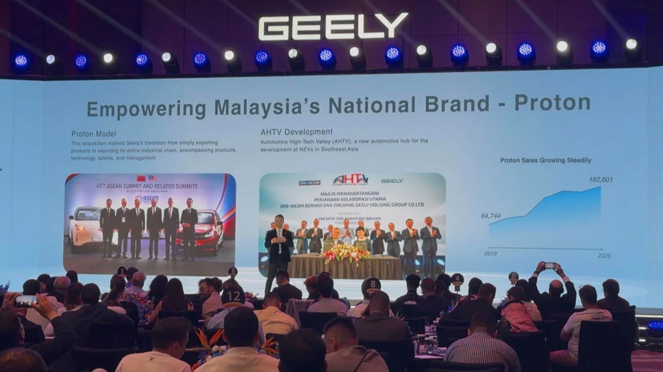 GEELY SASAR JUAL 500,000 KENDERAAN, 1 JUTA KOMPONEN MELALUI AHTV