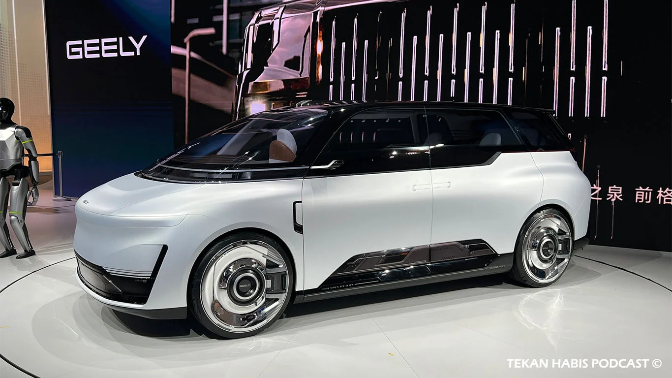 AUTO CHINA 2026: KONSEP GEELY EVA.CAB DENGAN TEKNOLOGI AI DIPAMERKAN