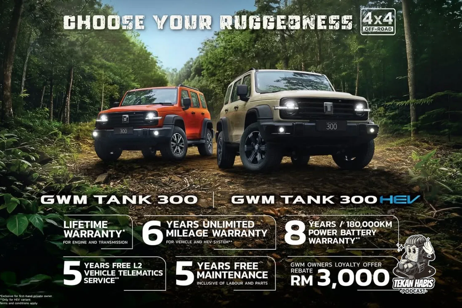 GWM TANK 300 HEV RASMI DILANCAR – RM259,800