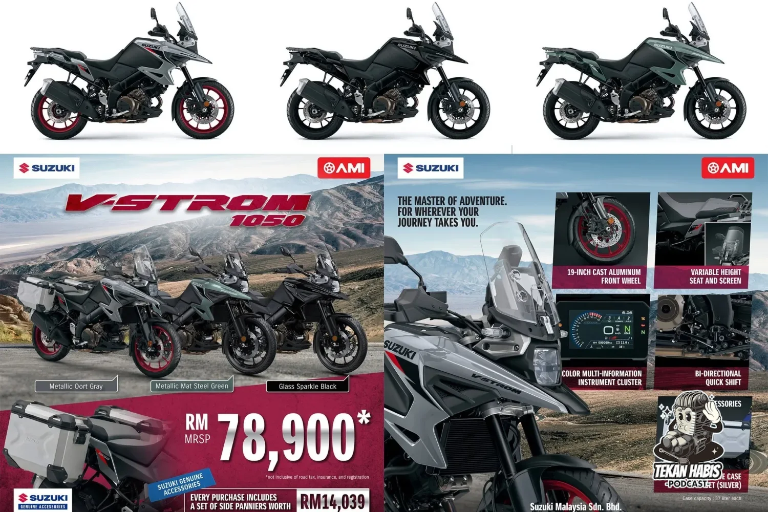 2026 SUZUKI V-STROM 1050 DIKEMASKINI – RM78,900