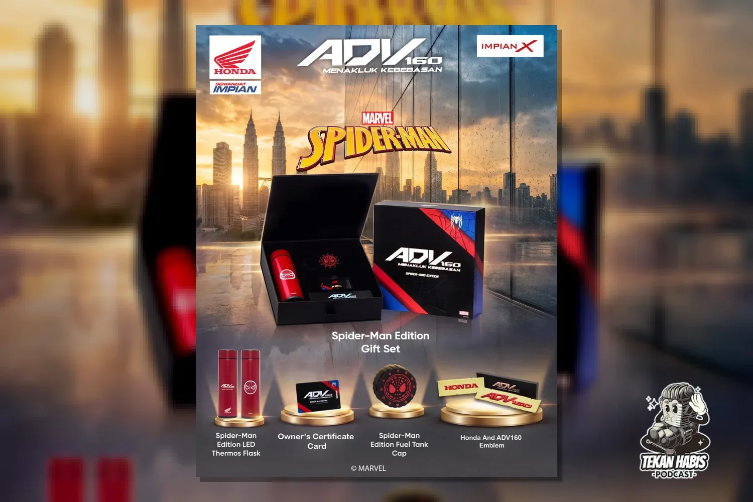 HONDA ADV 160 SPIDER-MAN EDITION TIBA – 300 UNIT, DARI RM14,149