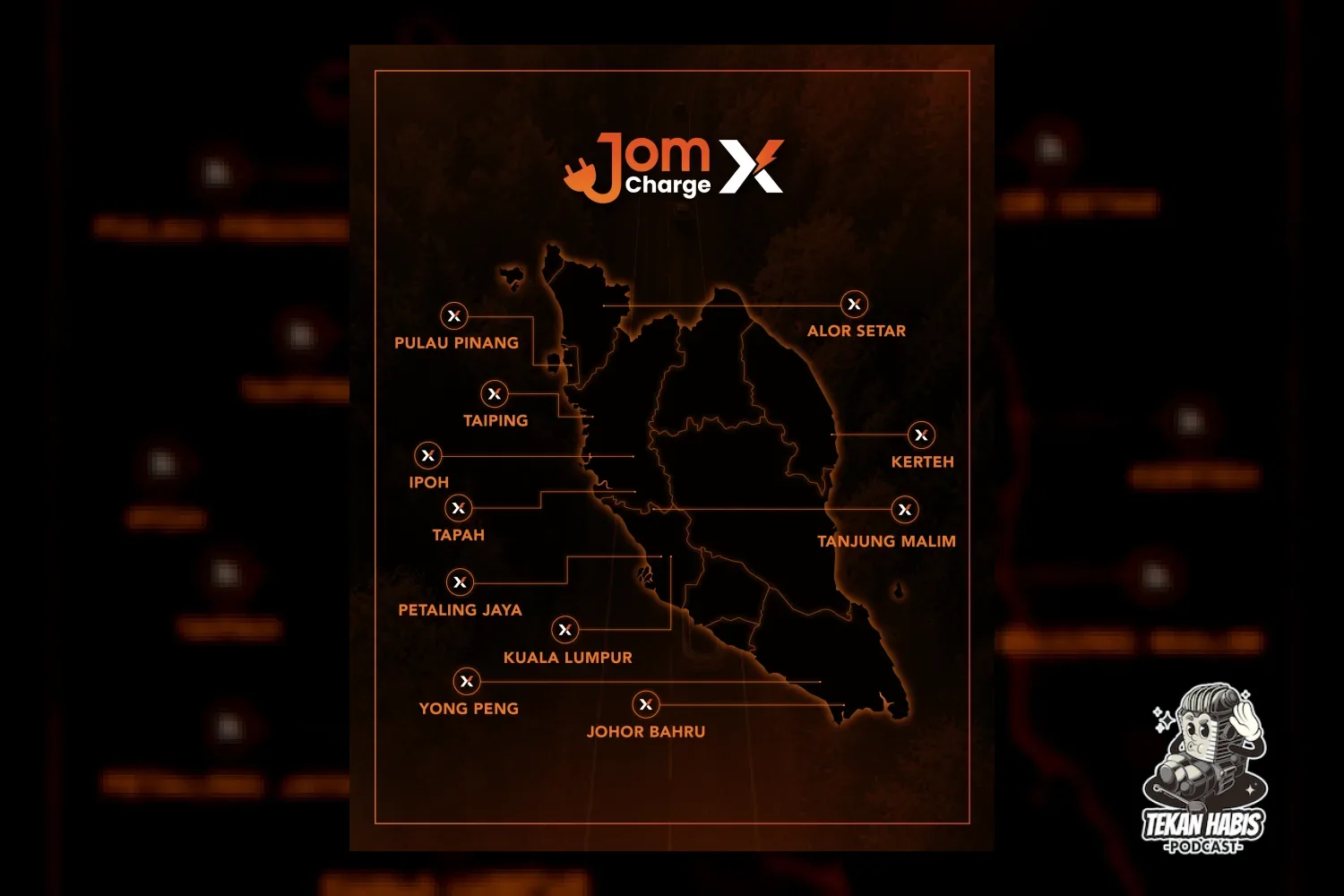 EVC LANCAR JENAMA JOMCHARGEX – RANGKAIAN STESEN PENGECASAN DC 200KW DAN KE ATAS