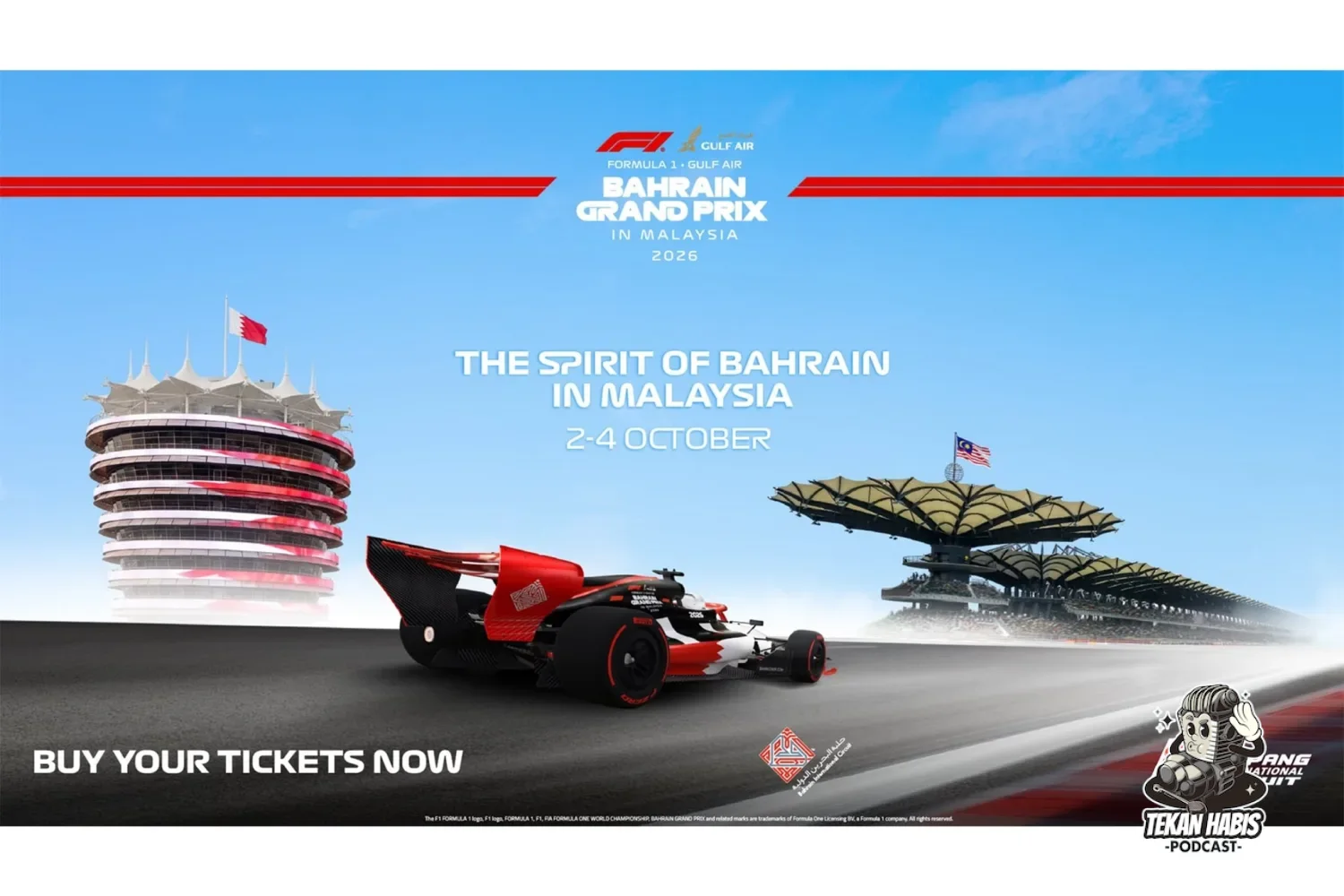 TIKET F1 BAHRAIN GP DI SIC, MALAYSIA BUKA UNTUK JUALAN BERMULA DARI RM200