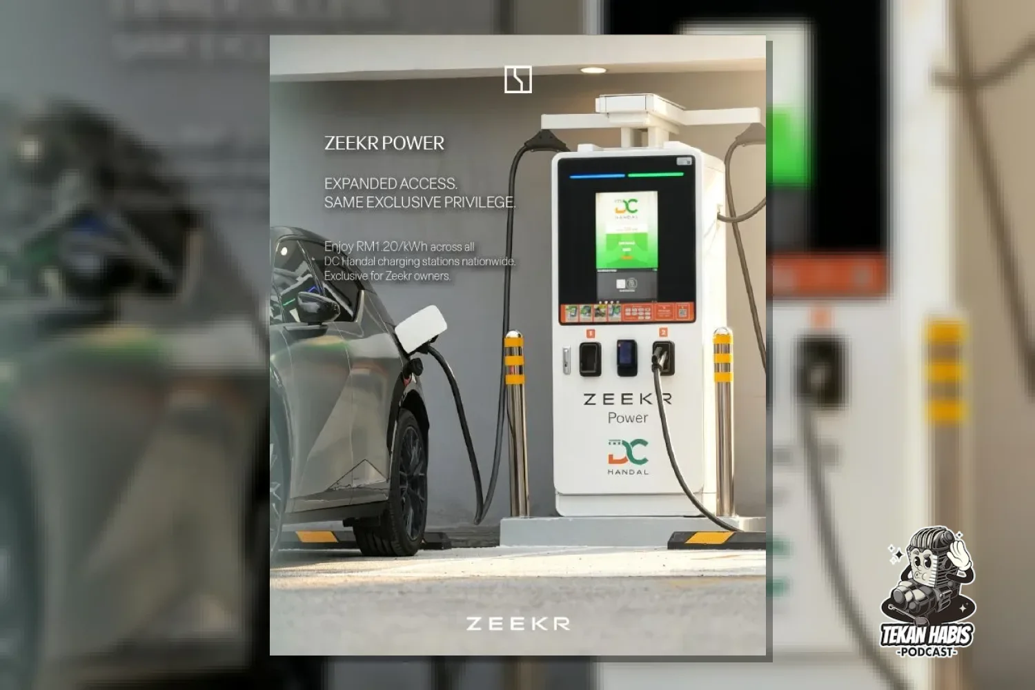 ZEEKR & DC HANDAL TAWAR KADAR PENGECASAN DC RM1.20/KWJ