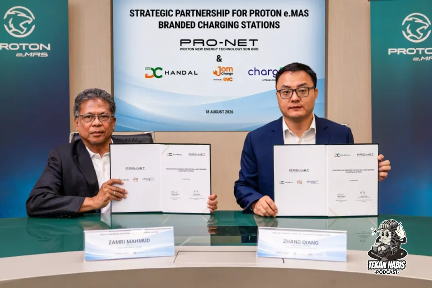 PROTON E.MAS BERKERJASAMA DENGAN 3 CPO UTAMA BANGUNKAN STESEN PENGECASAN SENDIRI
