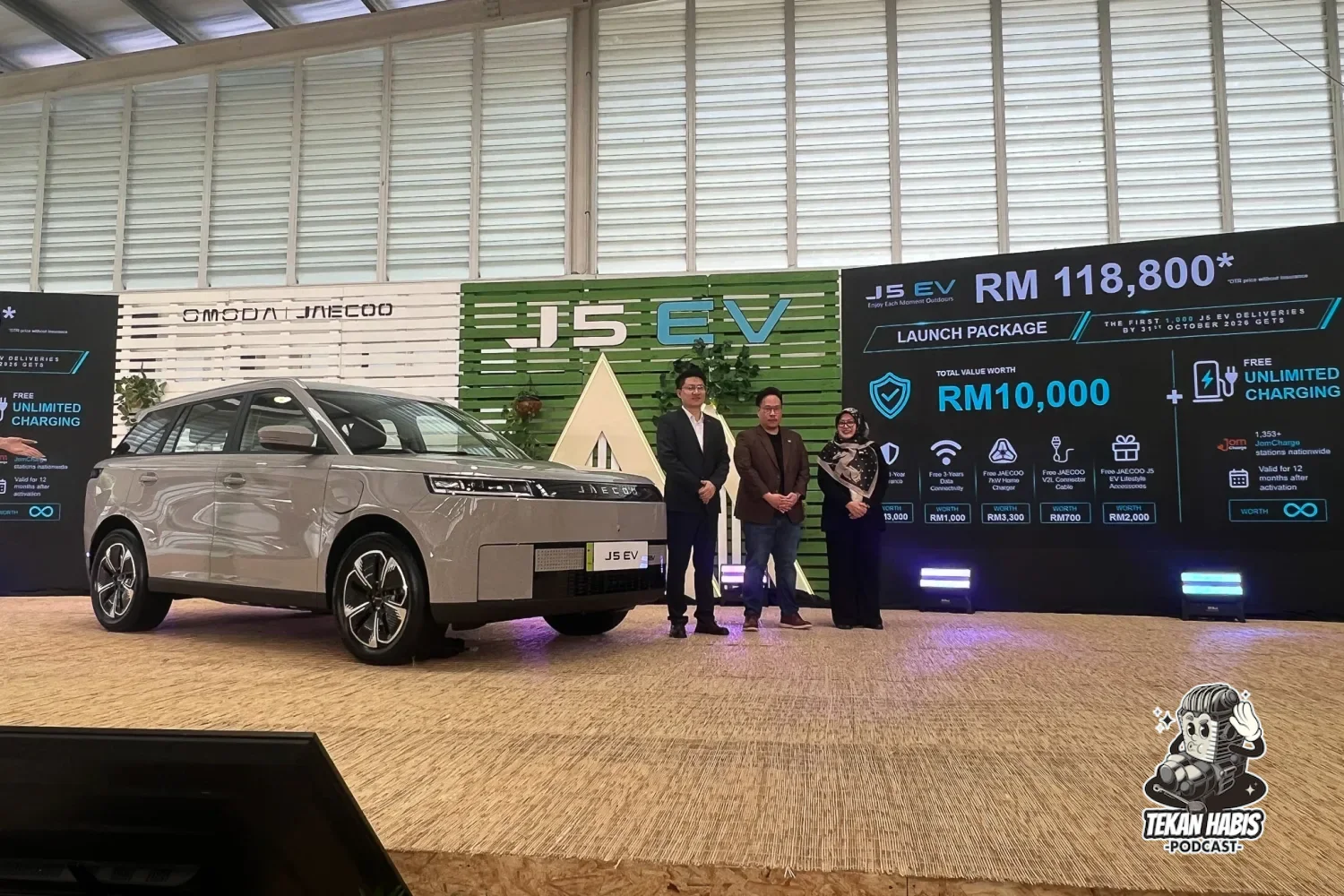 JAECOO J5 EV RASMI DILANCAR – 402KM WLTP, RM118,800