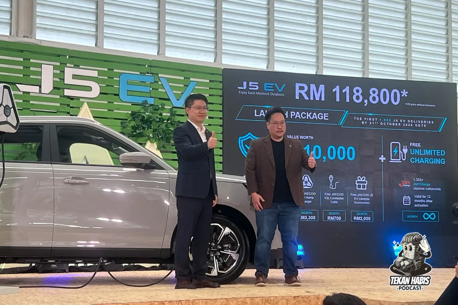 JAECOO J5 EV RASMI DILANCAR – 402KM WLTP, RM118,800
