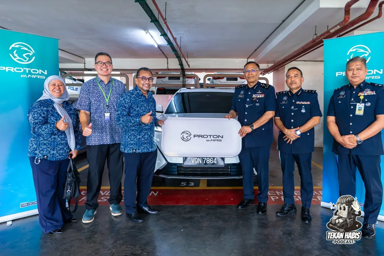PDRM TERIMA PROTON E.MAS 5, E.MAS 7 & E.MAS 7 PHEV UNTUK PENILAIAN