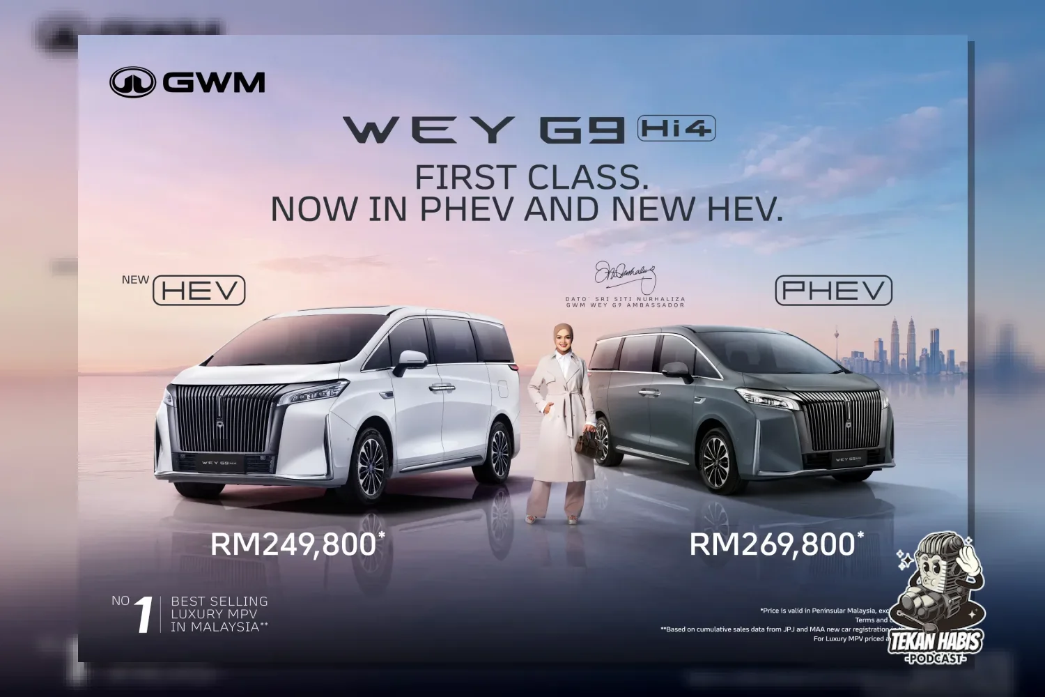 GWM WEY G9 HI4 HEV TIBA – RM249,800