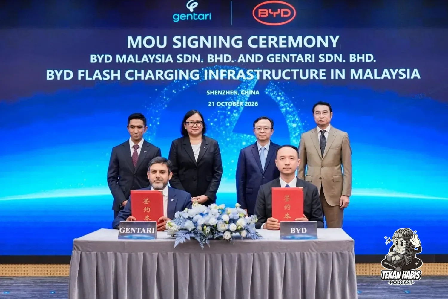GENTARI & BYD UMUM KERJASAMA BANGUNKAN FLASH CHARGING DI MALAYSIA
