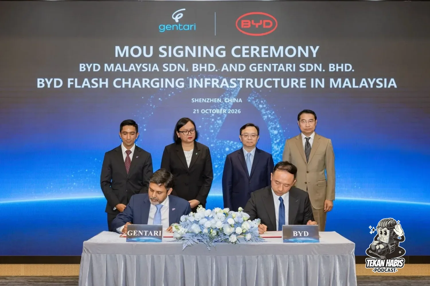 GENTARI & BYD UMUM KERJASAMA BANGUNKAN FLASH CHARGING DI MALAYSIA