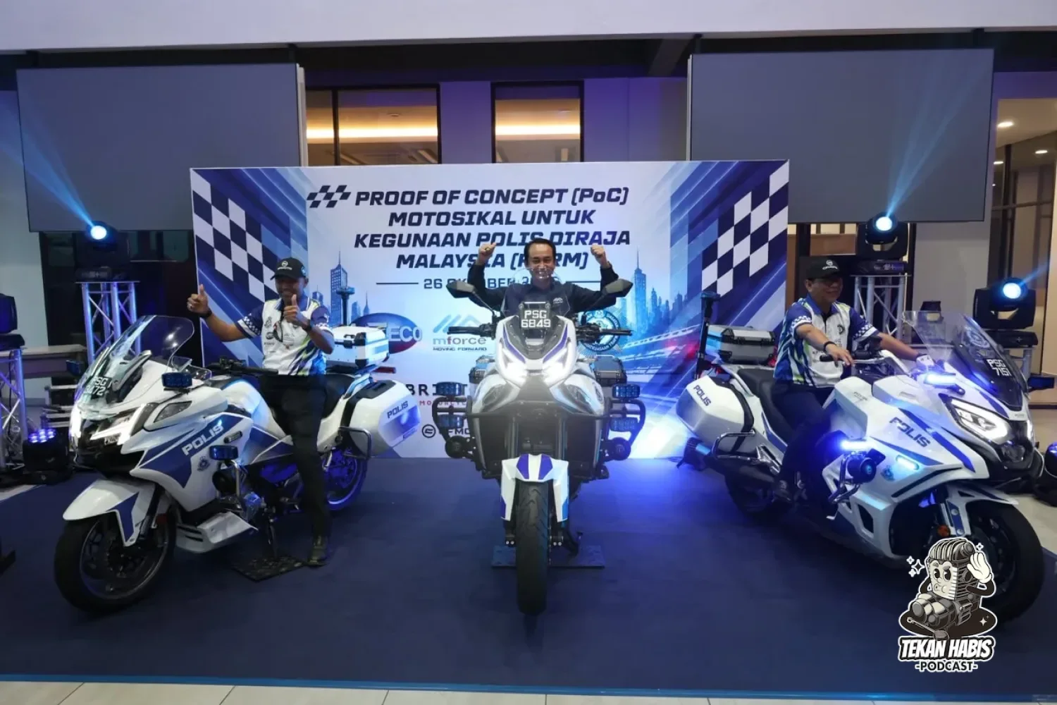 MFORCE SERAH 6 MOTOSIKAL KEPADA PDRM UNTUK PROGRAM PENILAIAN