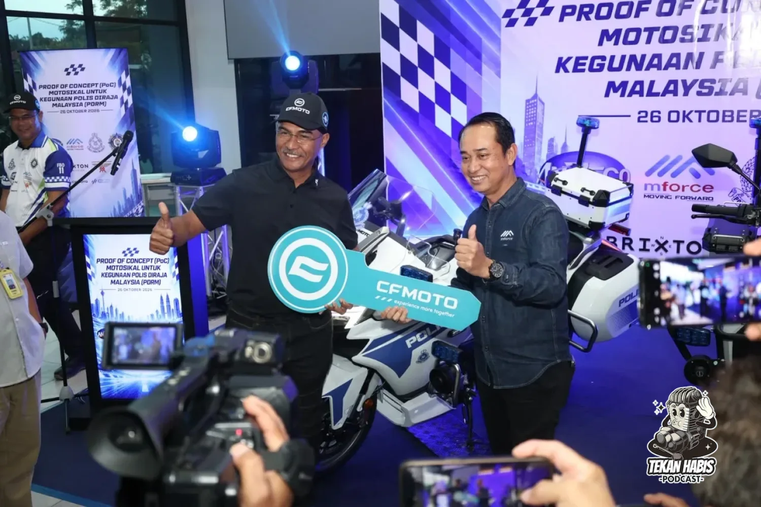MFORCE SERAH 6 MOTOSIKAL KEPADA PDRM UNTUK PROGRAM PENILAIAN