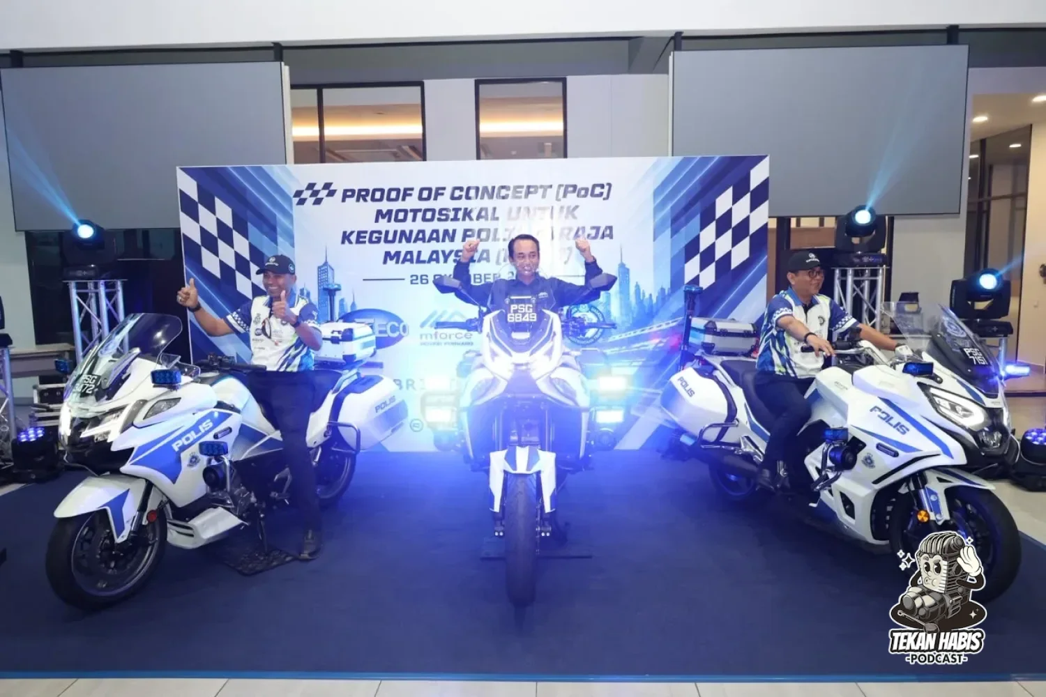 MFORCE SERAH 6 MOTOSIKAL KEPADA PDRM UNTUK PROGRAM PENILAIAN