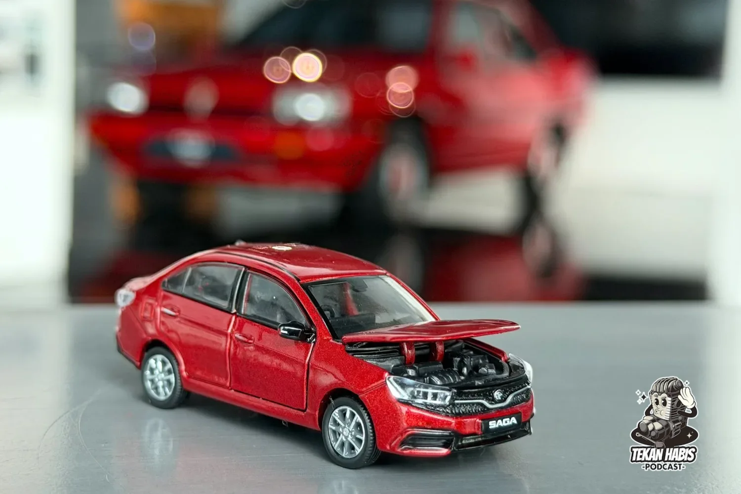 PROTON & SUNWAY TINY TOYS HASILKAN SAGA MC3 & E.MAS 5 MINIATUR