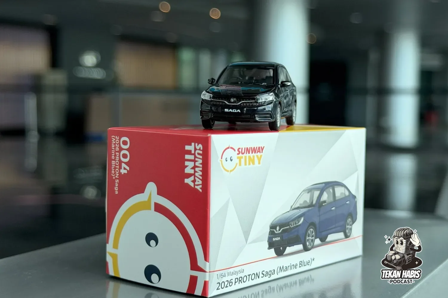 PROTON & SUNWAY TINY TOYS HASILKAN SAGA MC3 & E.MAS 5 MINIATUR