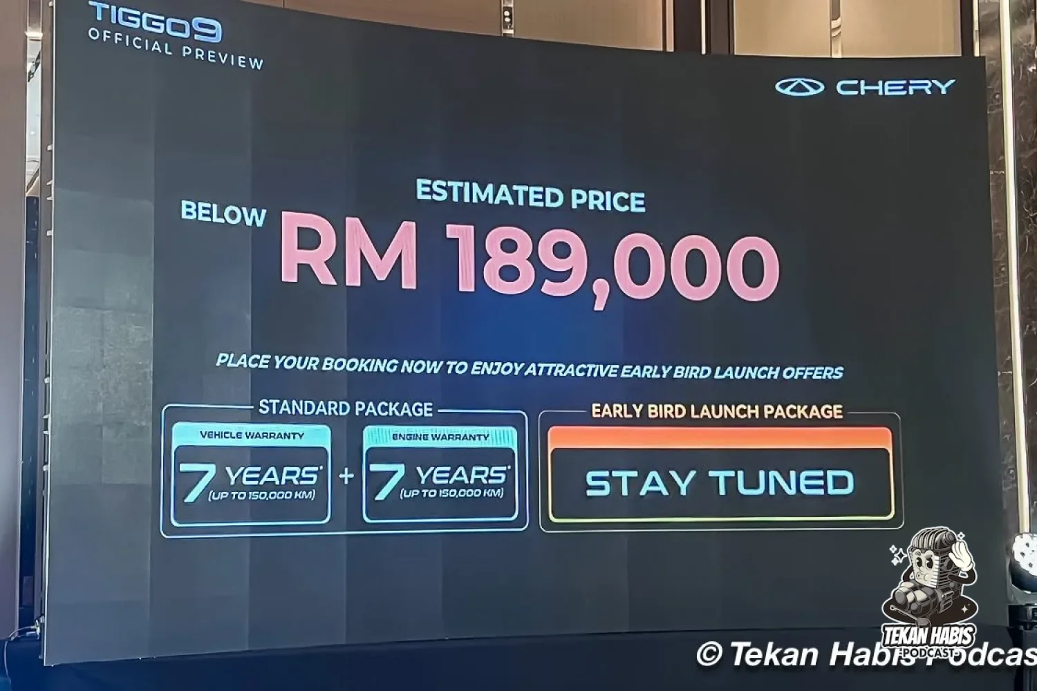 CHERY TIGGO 9 DIPRATONTON – HARGA BAWAH RM189K (ANGGARAN)
